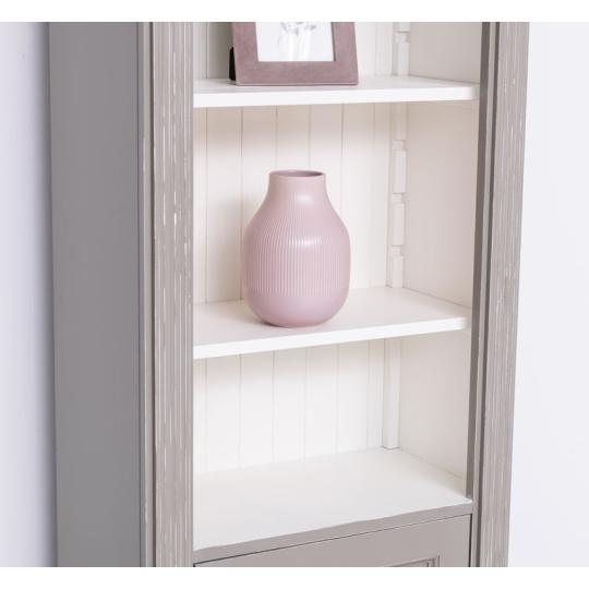 szurke keskeny mediterran provence polcos szekreny patinas tomorfa rusztikus vintage videki hangulatu butor konyvszekreny furdoszoba butor antikolt paraszthaz balaton tengerparti country.jpg